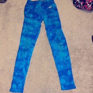 Snap seamless leggings in Caribbean blue XS/S
